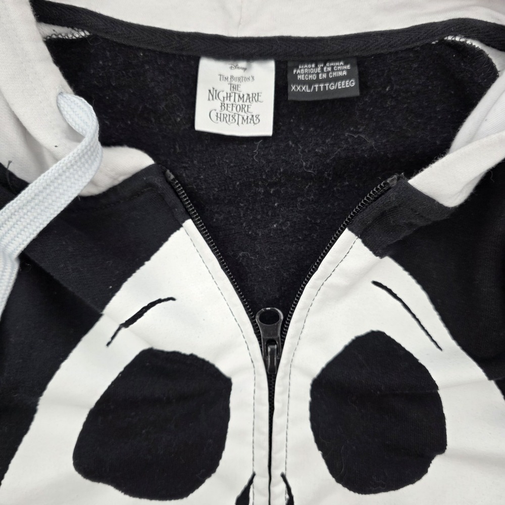 Jack Skellington Jacket Full Zip Tim Burton Men 3XL Nightmare Before Christmas - Picture 4 of 10